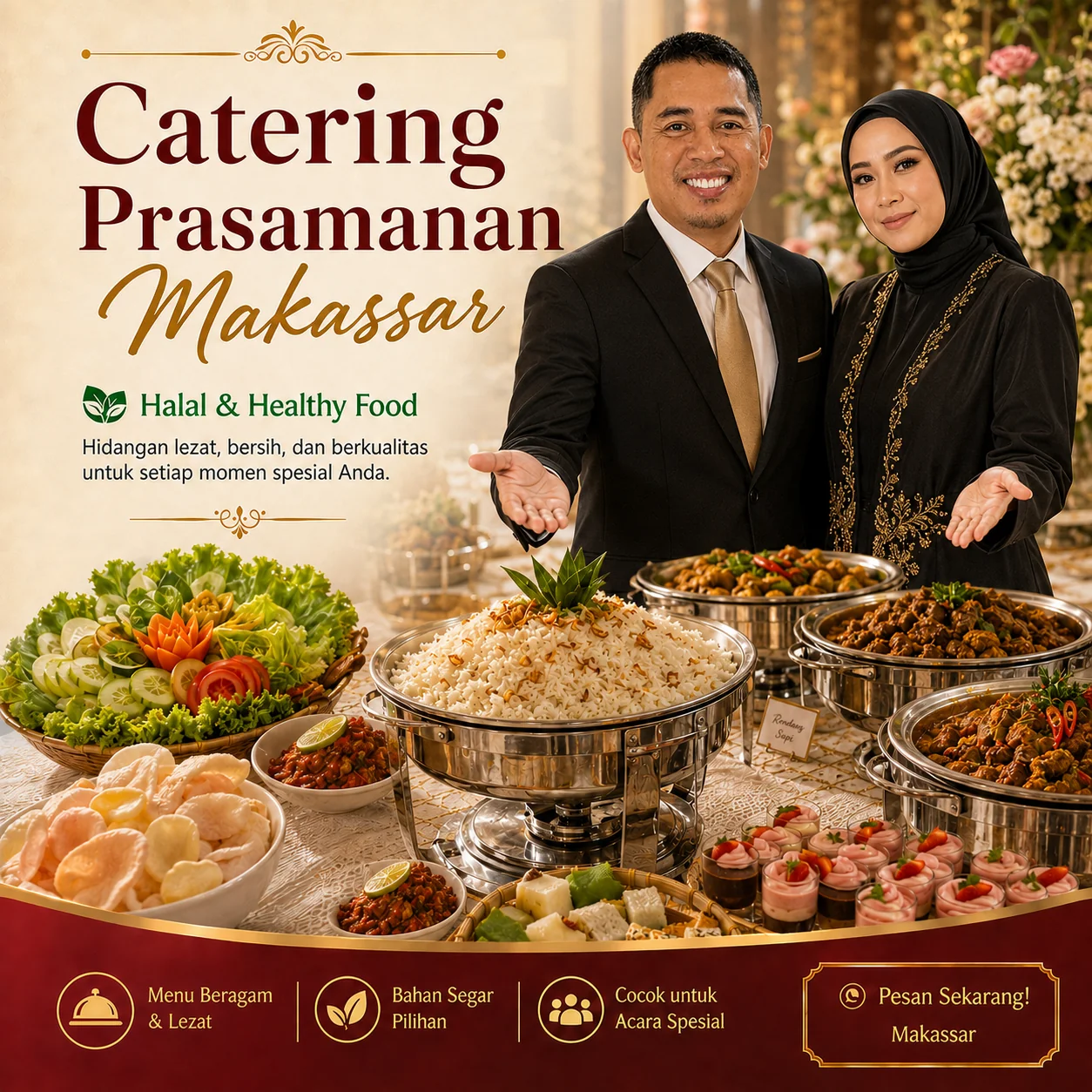 Catering prasmanan makassar