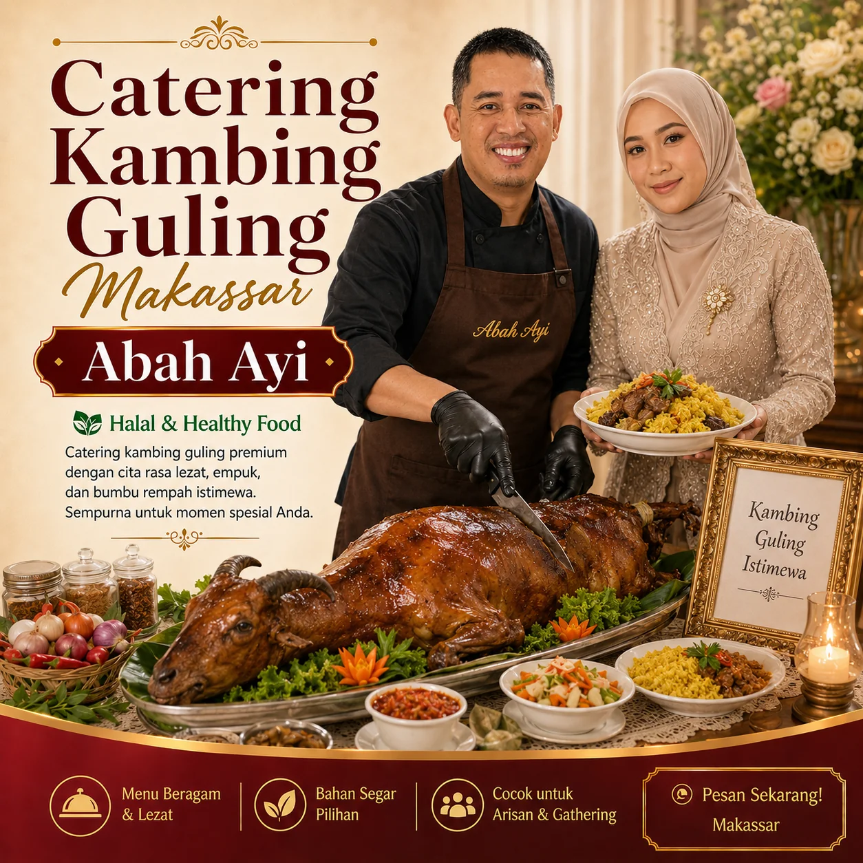 Kambing guling makassar