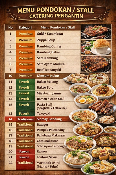 Catering prasmanan Makassar untuk acara pernikahan dan kantor